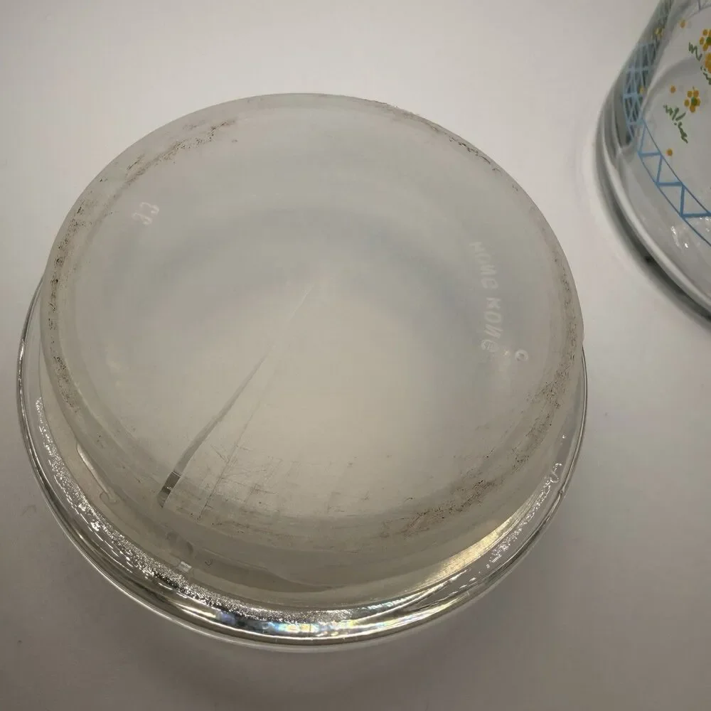Vintage Anchor Hocking Country Geese Glass Canister w/Lid 7